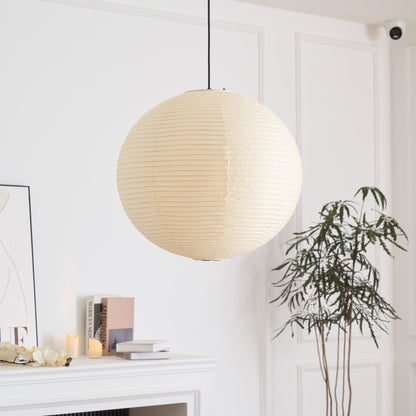 Japanse Mulberry Paper Hanglamp — Handgemaakte Washi Lampenkap Bol Sfeerverlichting