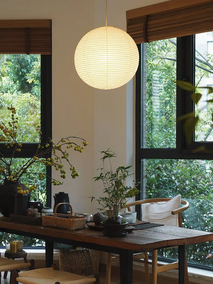 Japans Papieren Bolhanglamp – Handgemaakt Kozo Papier Hanglamp met Stekker – Zwevende Sfeerverlichting voor Woonkamer, Slaapkamer en Eetkamer – 10 Maten Verkrijgbaar