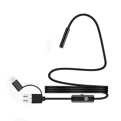 Flexibele Inspectiecamera met LED-verlichting 5,5mm Waterdicht 5m Kabel voor Leidingen en Machines