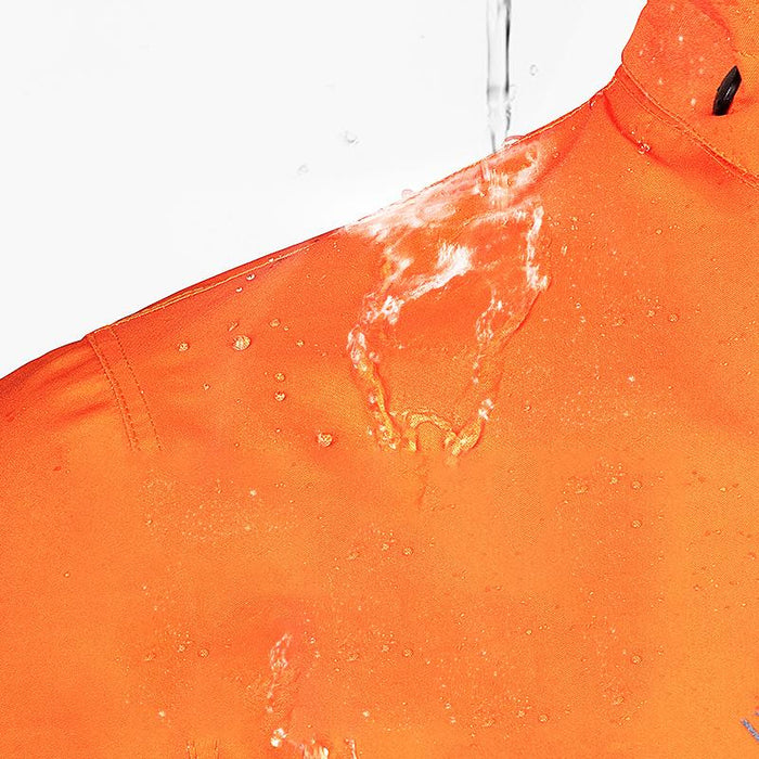 Tweedelig Regenpak Waterdicht Ademend Groen Zwart Oranje voor Outdoor Wandelen Fietsen Camping