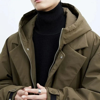 Heren Trenchcoat Waterdicht Warm en Winddicht