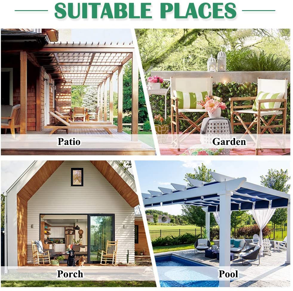 Waterdicht Outdoor Gordijn met Oogjes 1 Paneel – UV-Bescherming Terrasscherm Winddicht & Regenbestendig