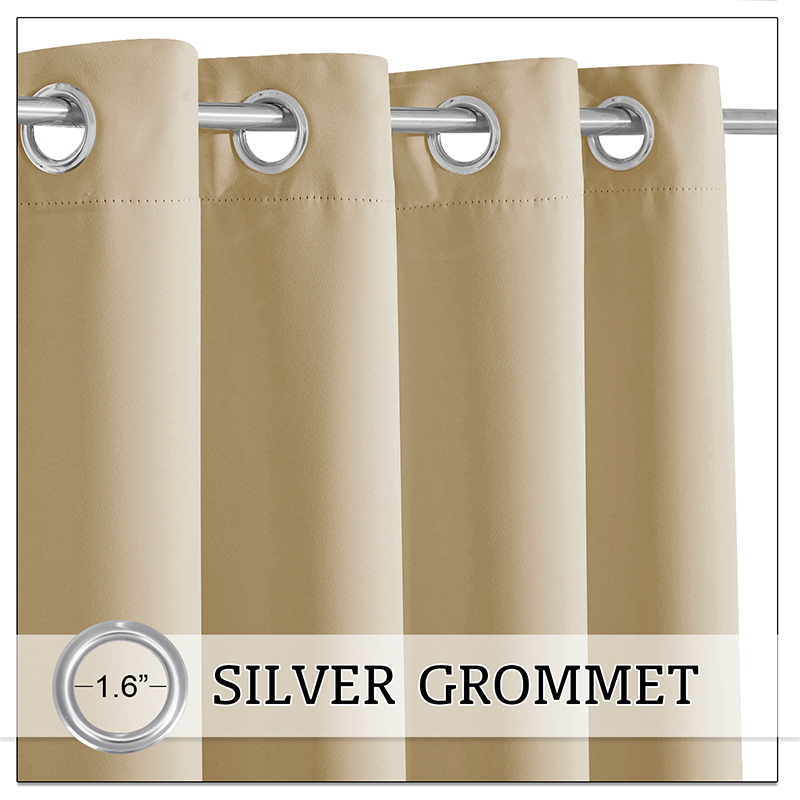 Waterdicht Outdoor Gordijn met Gewichtszakken – Blackout Privacy & UV-Bescherming voor Terras & Veranda