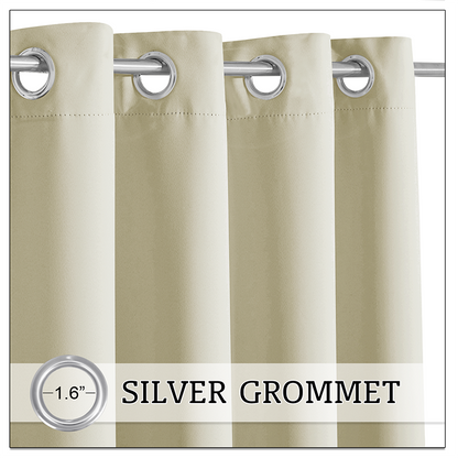 Waterdicht Outdoor Gordijn met Gewichtszakken – Blackout Privacy & UV-Bescherming voor Terras & Veranda
