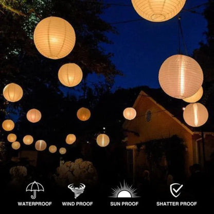 Zonne-energie Buitenlantaarn 30 cm Waterdicht LED-Licht met Dag-Nacht Sensor Opvouwbaar Tuinverlichting
