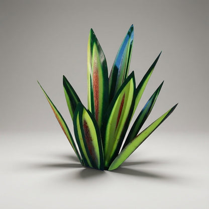 Tuinornament Metaal Agave Waterdicht Zonne-energie LED Klein Groot Groen Blauw Rood Terras Tuin Decoratie Kunstplant Geen Onderhoud Handgemaakt