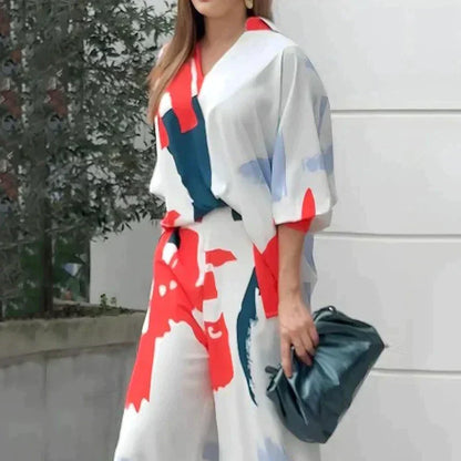 Dames Zomerjurk en Broek Set Stijlvol en Comfortabel