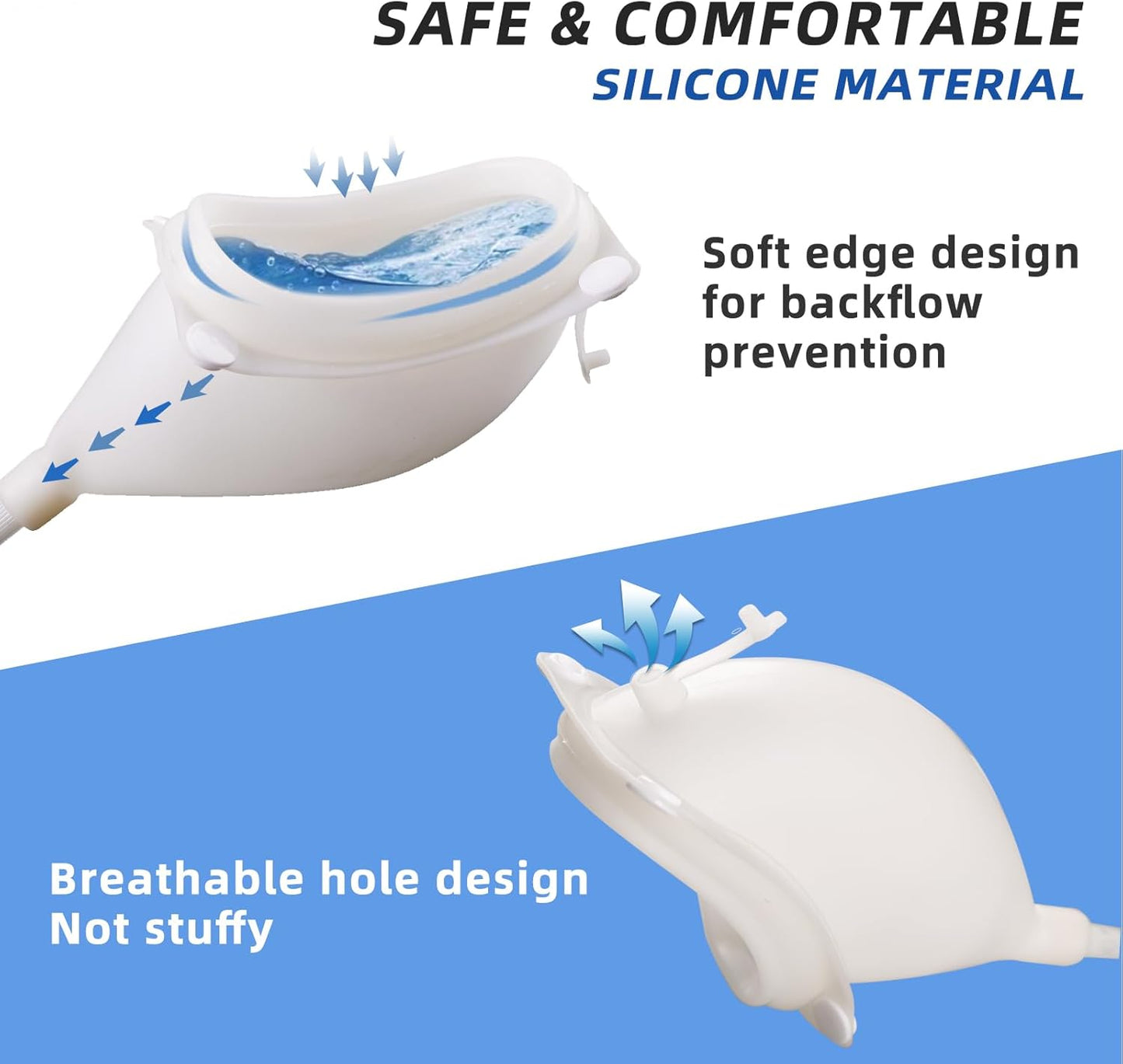 Draagbaar Urineopvangsysteem met Verstelbare Beenriemen en 1000 mL Opvangzak voor Discreet Comfort en Mobiliteit