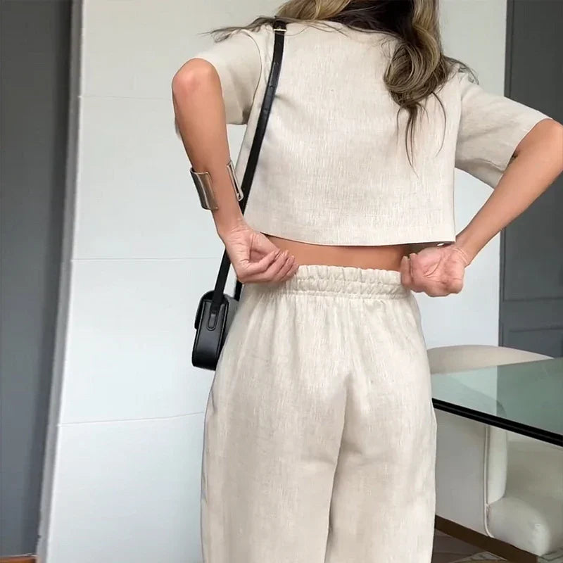 Zomer Outfit Set Comfortabel en Stijlvol voor Vrouw