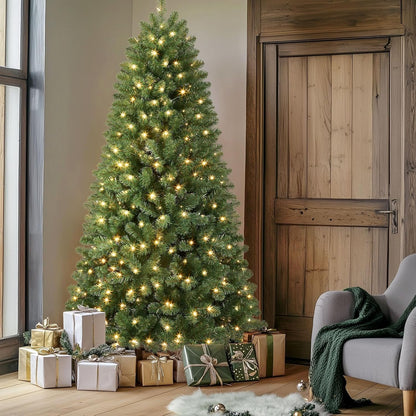 Kunstkerstboom met Verlichting PVC 180-300cm Pre-Lit Indoor Decoratie
