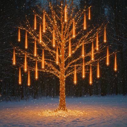LED Meteorlichtslinger Sneeuwval Effect Buitenverlichting 8-12 Banen USB IP44 Kerstdecoratie Tuin Terras