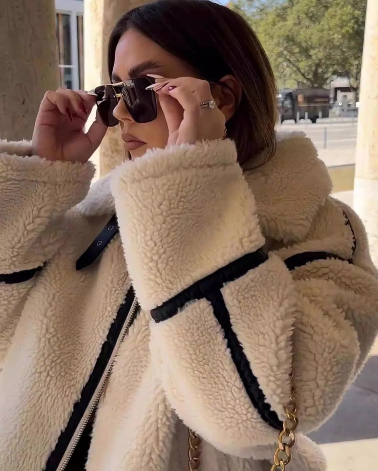 Damesjas Winter Superzacht Teddy Warm en Casual