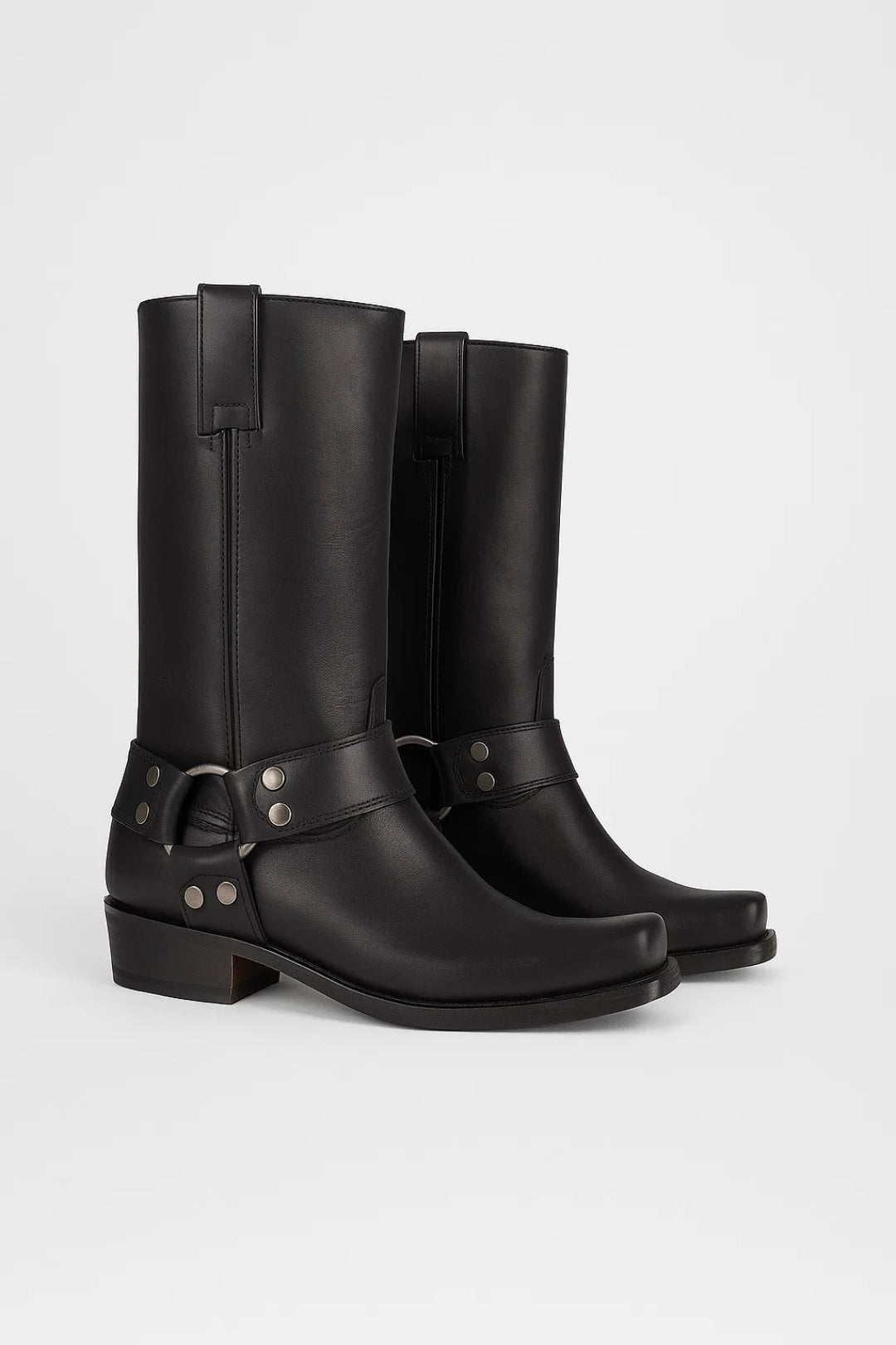 Dames Laarzen Kniehoge Biker Model Met Studs - StudioMarella