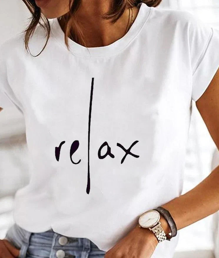 Dames Zomertop Korte Mouw T-shirt Licht Gewicht - StudioMarella