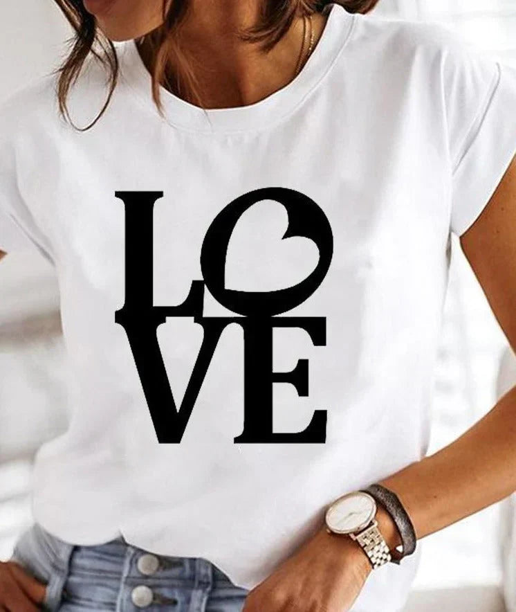Dames Zomertop Korte Mouw T-shirt Licht Gewicht
