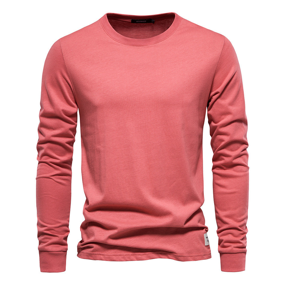 Klassiek T-shirt Lange Mouwen 100% Katoen Comfort Fit