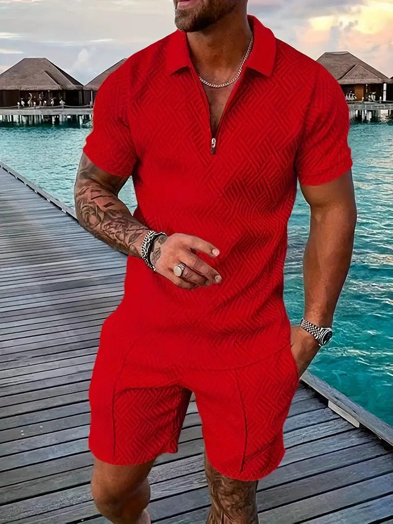 Heren Zomer Outfit Korte Broek Casual Set
