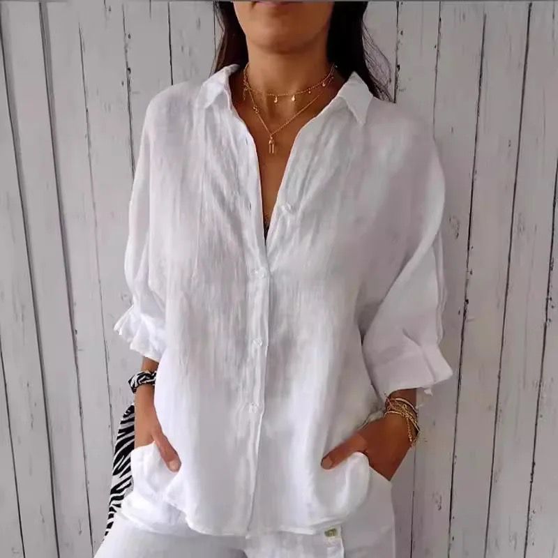 Vrouwelijke Blouse voor Werk en Feest Elegante Stijl