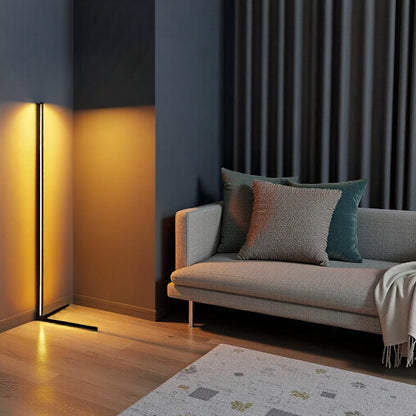 Vloerlamp LED Dimbaar Afstandsbediening 142cm Aluminium Minimalistisch Woonkamer Slaapkamer