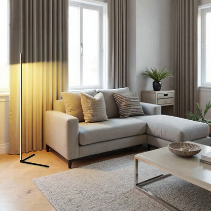 Vloerlamp LED Dimbaar Afstandsbediening 142cm Aluminium Minimalistisch Woonkamer Slaapkamer