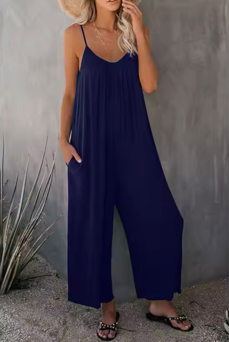 Vrouwelijke Jumpsuit Lange Mouw Elegant Zwart