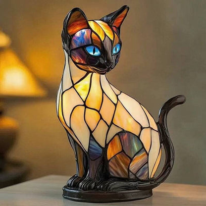 Handgemaakte Kattenverlichting Warm Licht Decoratieve Tafellamp Sfeerverlichting Dierendesign Nachtkastje Slaapkamer Woonkamer Geschenk Kattenliefhebber