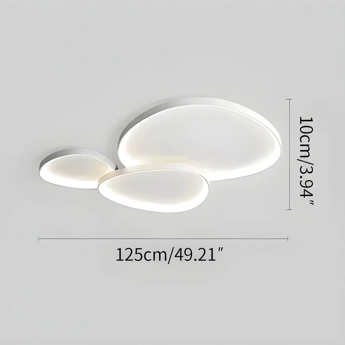LED plafondlamp ovaal dimbaar metaal zwart wit slaapkamer hal woonkamer moderne plafondverlichting Scandinavisch design opbouwlamp