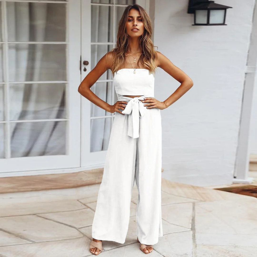 Vrouwelijke Jumpsuit Zwart Warme Winter Collectie