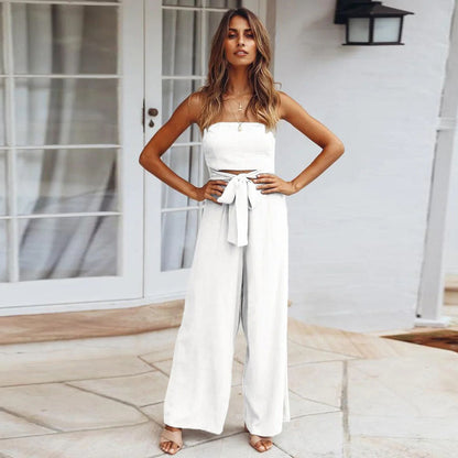 Vrouwelijke Jumpsuit Zwart Warme Winter Collectie