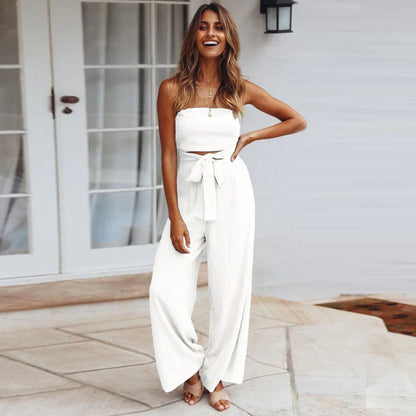 Vrouwelijke Jumpsuit Zwart Warme Winter Collectie