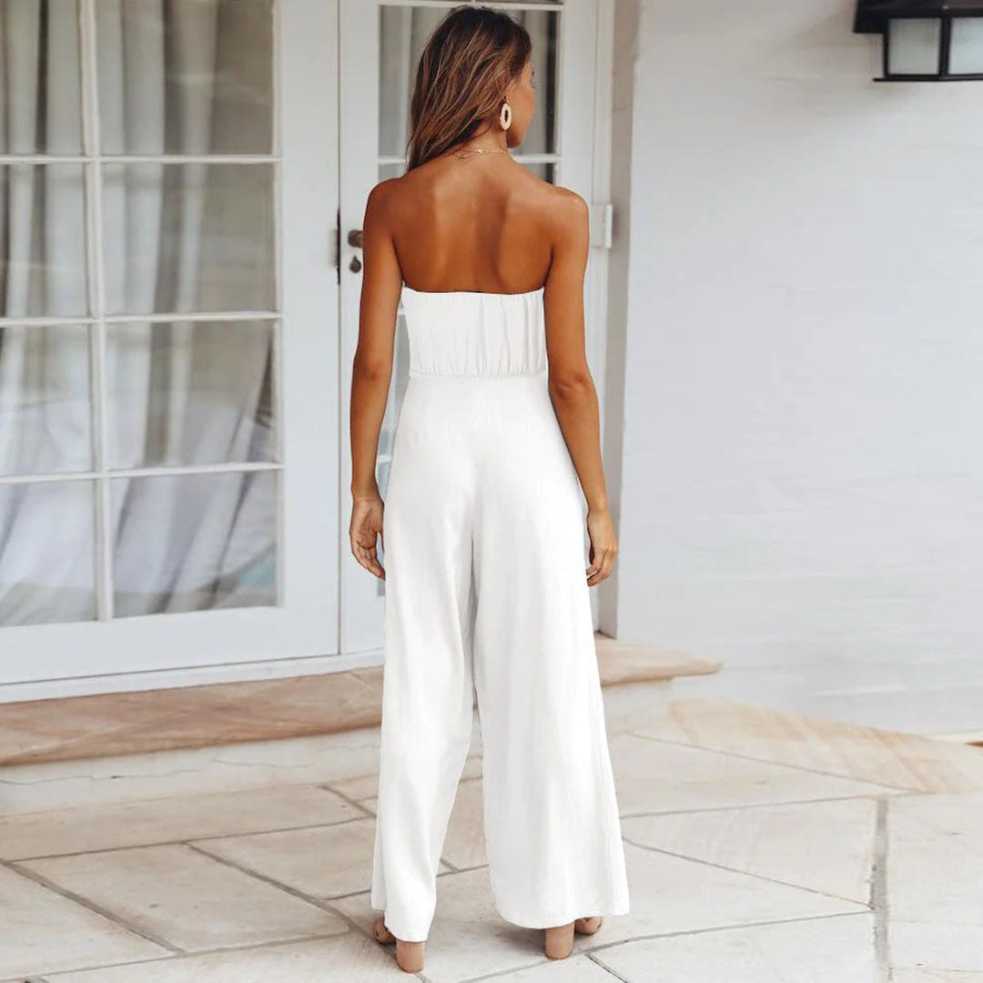 Vrouwelijke Jumpsuit Zwart Warme Winter Collectie