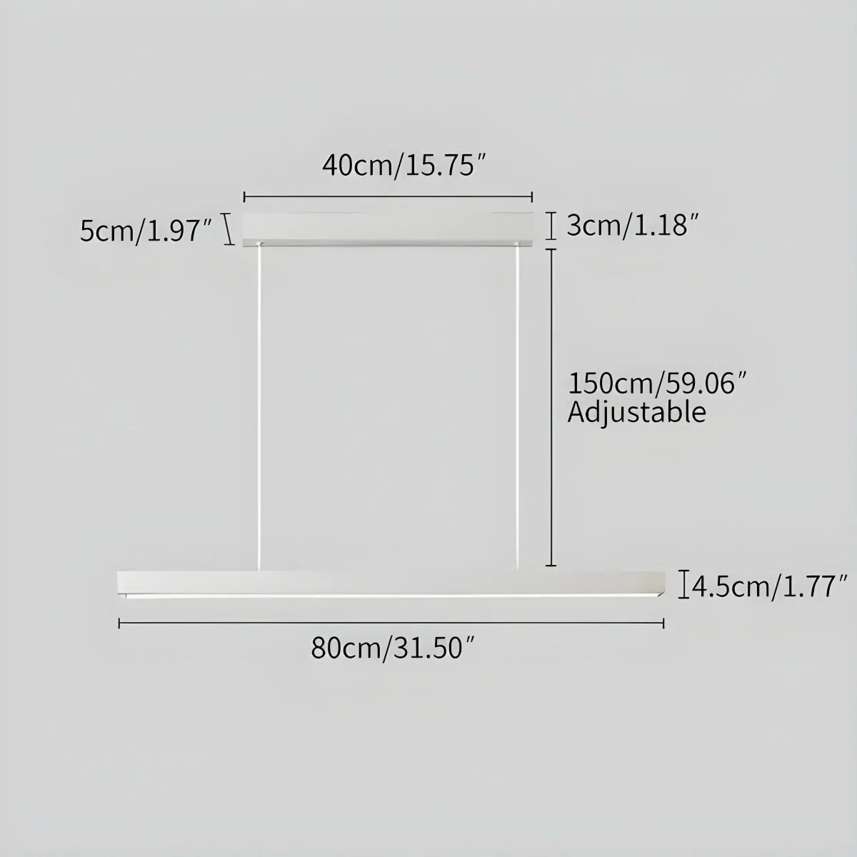 Lineaire hanglamp LED aluminium zwart kookeiland eettafel kantoor moderne plafondverlichting minimalistische hanglamp
