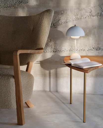 Tafellamp LED Metaal 28cm Grijs Dimbaar Bureau Nachtkast Scandinavisch Design Lamp Modern Minimalistisch