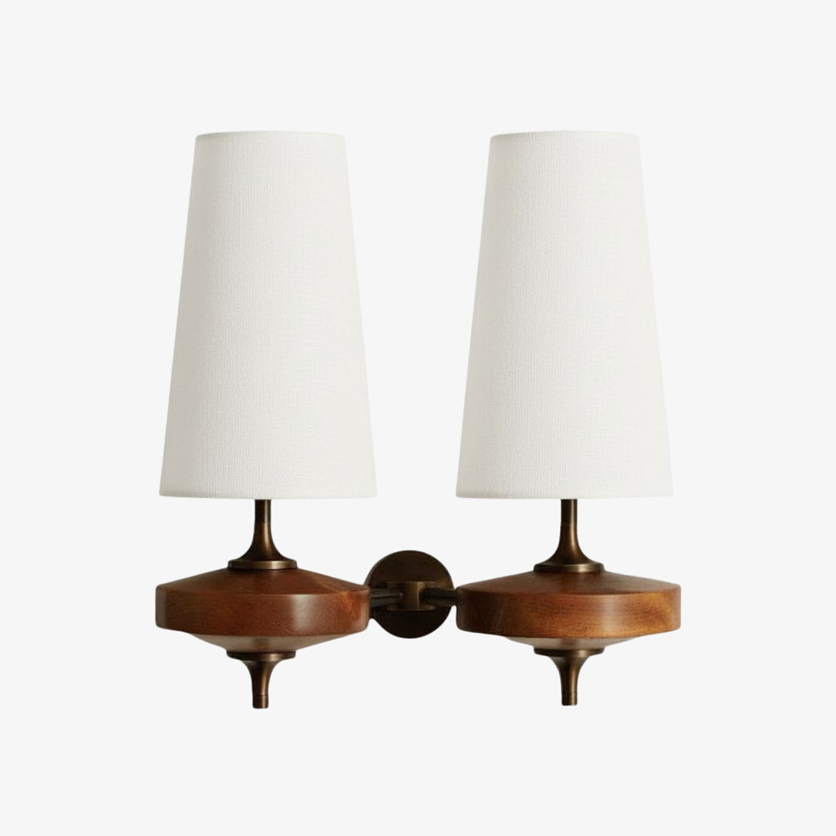 Retro Wandlamp met Stoffen Kap – Vintage Verlichting voor Slaapkamer