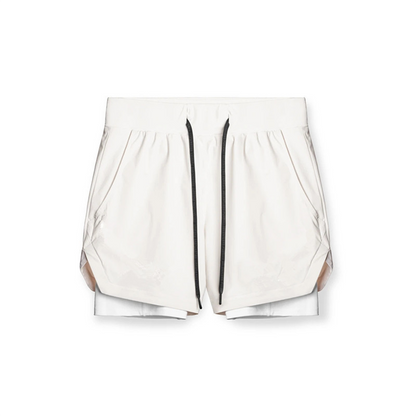 Heren Sportshort 2-in-1 Waterdichte Trainingsbroek