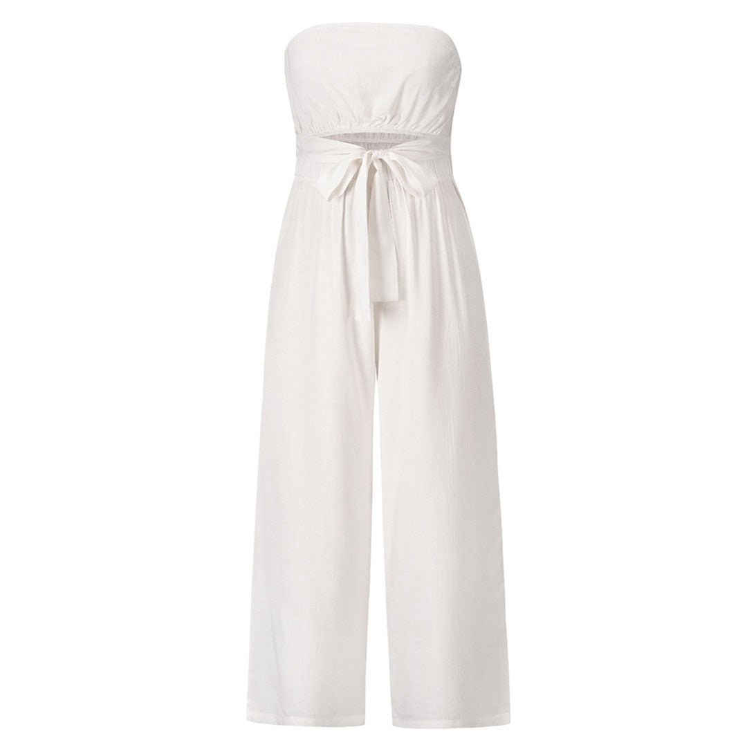 Vrouwelijke Jumpsuit Zwart Warme Winter Collectie
