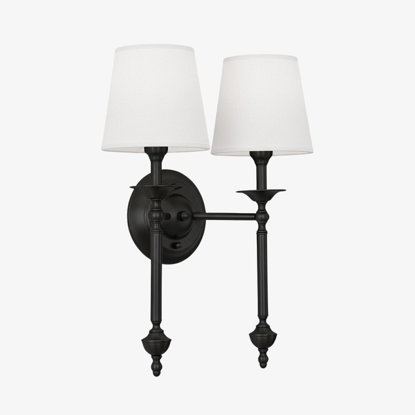 Stoffen Wandlamp met Vintage Koperen Afwerking – Sfeervolle Verlichting voor Hal, Slaapkamer en Woonkamer