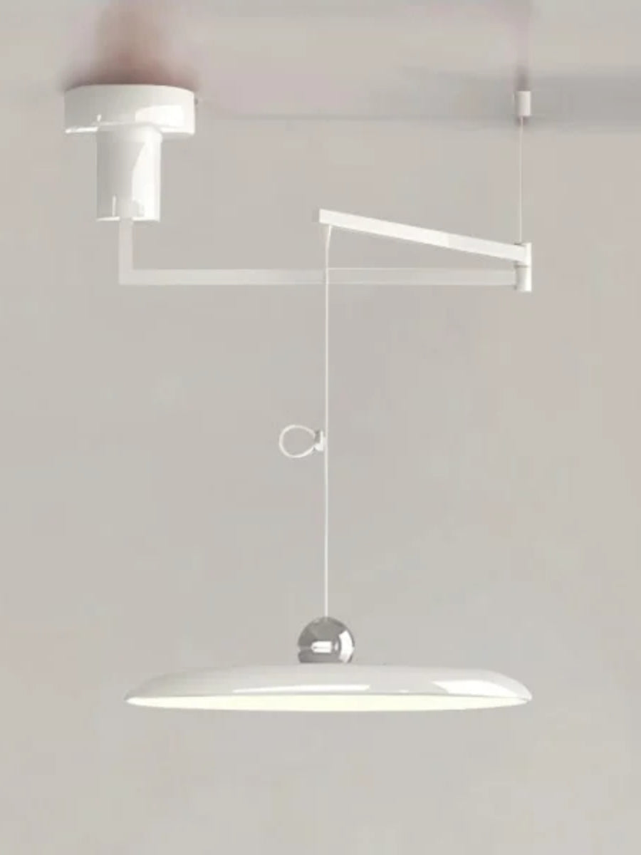 Verstelbare Hanglamp met Zwenkarm – Minimalistische Industriële Verlichting Metaal
