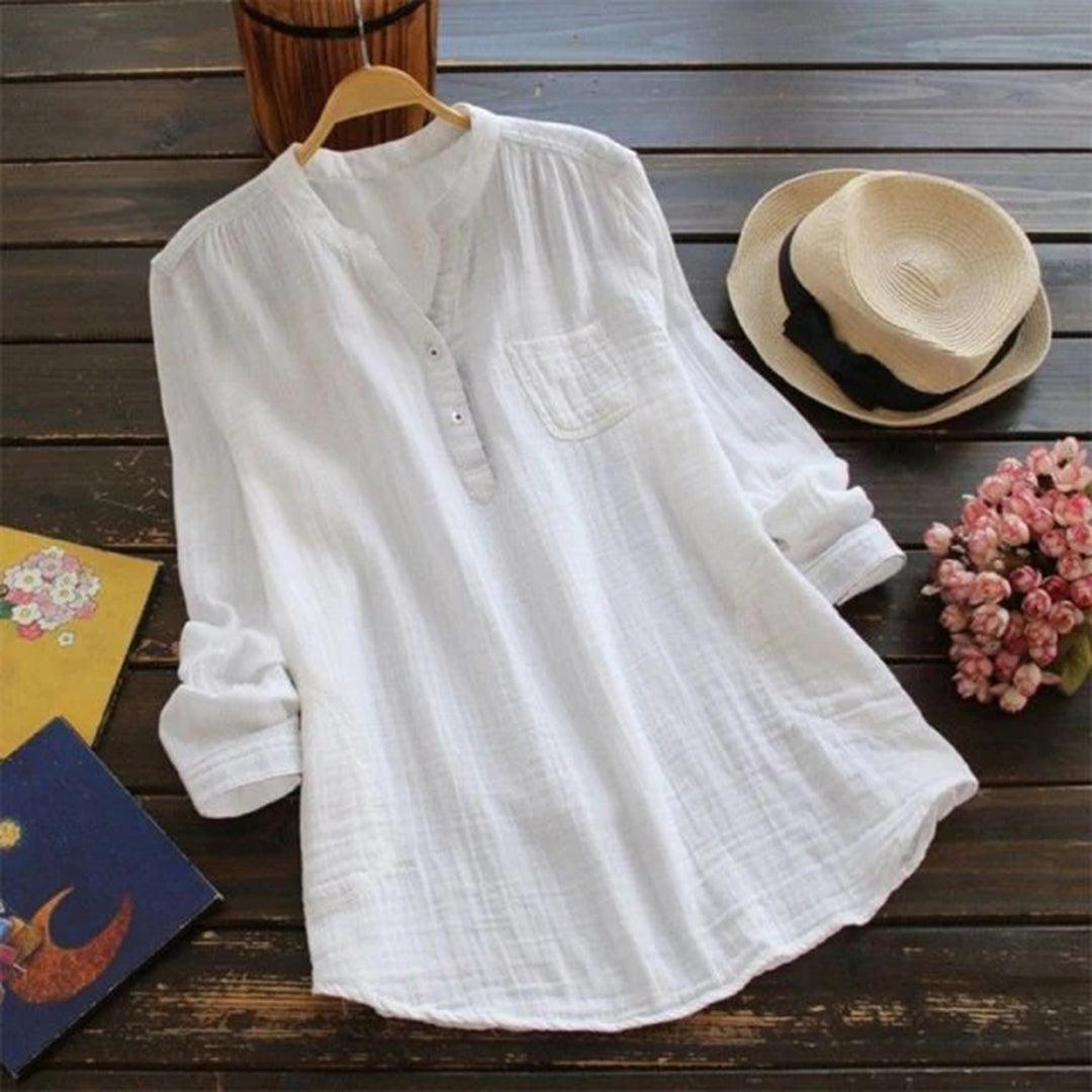 Dames Zomerjurk Linnenlook Tunie Casual Korte Jurk - StudioMarella