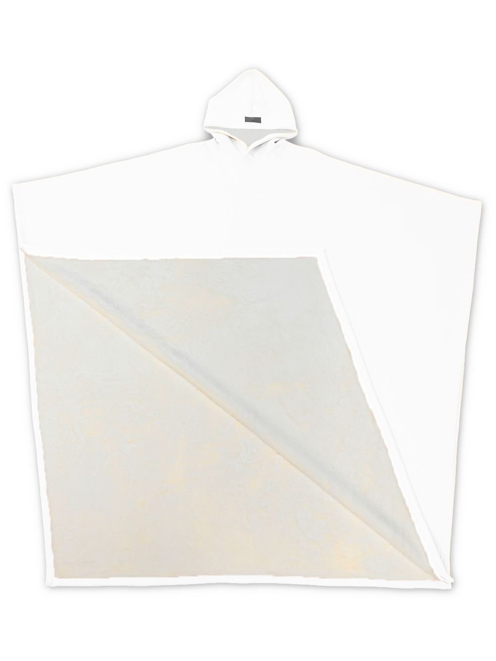 Fleece Poncho Warm en Zacht met Capuchon Luxe Kwaliteit