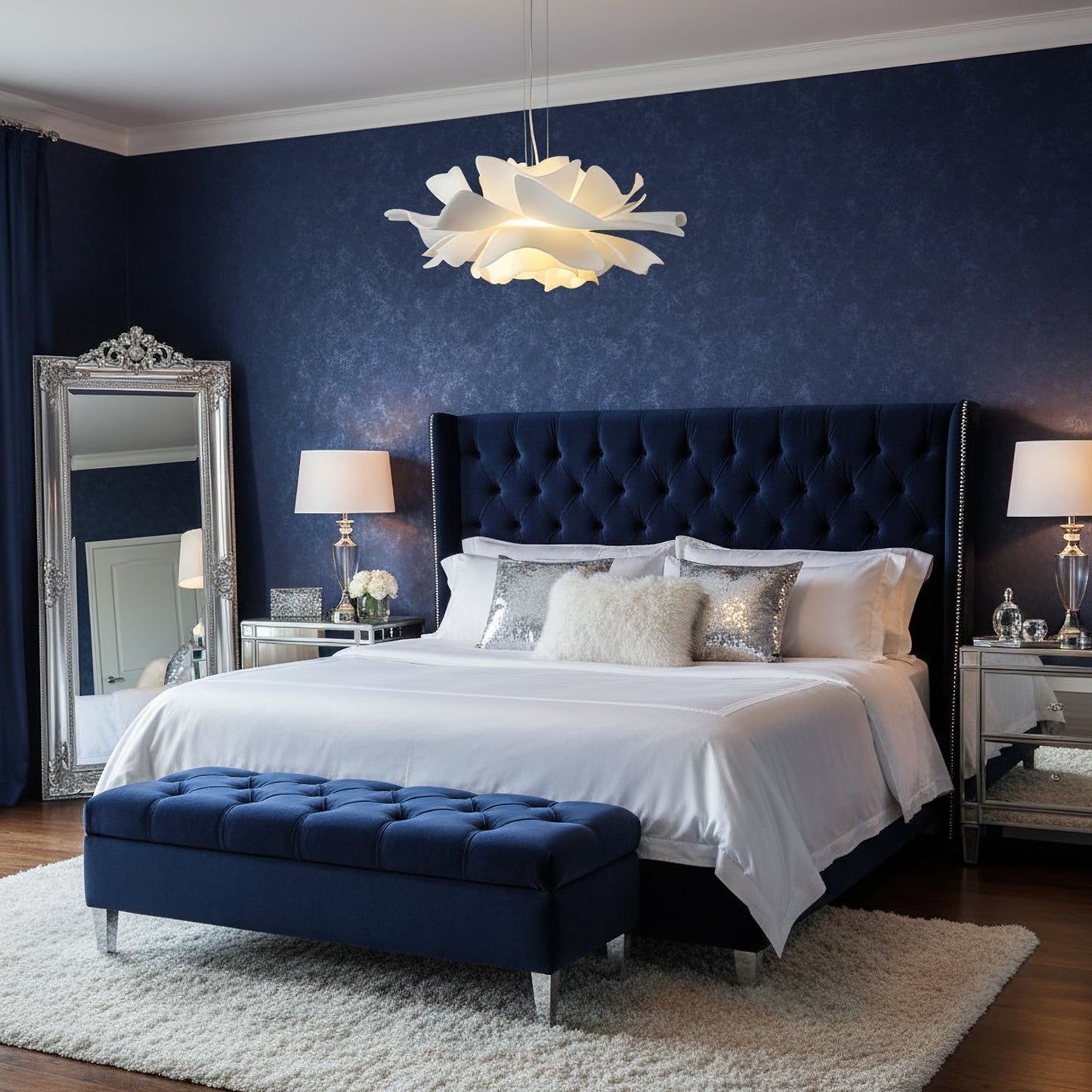 Lotus Hanglamp Wit Acryl Bloemblaadjes Nordic Design Modern Interieur Eettafel Woonkamer Scandinavisch Minimalistisch