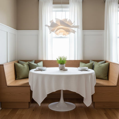 Lotus Hanglamp Wit Acryl Bloemblaadjes Nordic Design Modern Interieur Eettafel Woonkamer Scandinavisch Minimalistisch