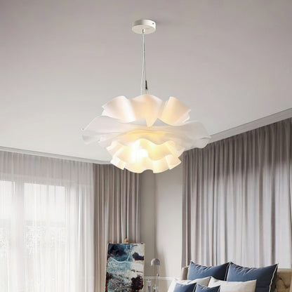 Lotus Hanglamp Wit Acryl Bloemblaadjes Nordic Design Modern Interieur Eettafel Woonkamer Scandinavisch Minimalistisch