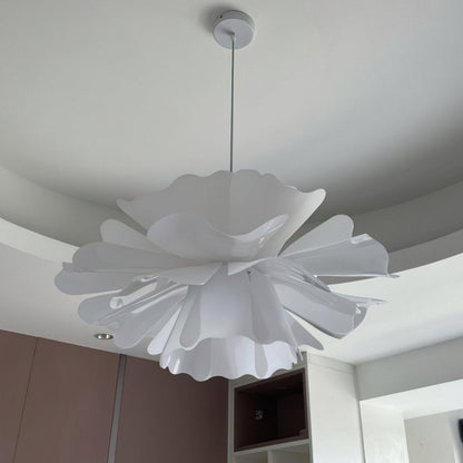 Lotus Hanglamp Wit Acryl Bloemblaadjes Nordic Design Modern Interieur Eettafel Woonkamer Scandinavisch Minimalistisch