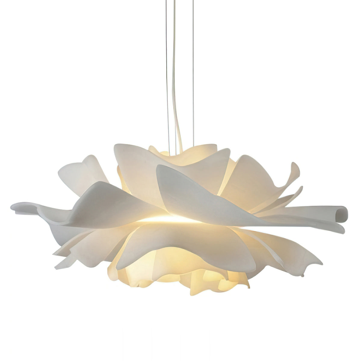 Lotus Hanglamp Wit Acryl Bloemblaadjes Nordic Design Modern Interieur Eettafel Woonkamer Scandinavisch Minimalistisch