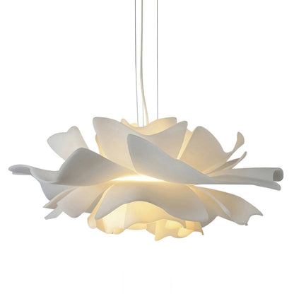 Lotus Hanglamp Wit Acryl Bloemblaadjes Nordic Design Modern Interieur Eettafel Woonkamer Scandinavisch Minimalistisch