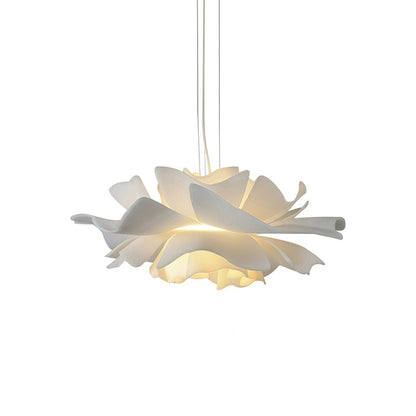Lotus Hanglamp Wit Acryl Bloemblaadjes Nordic Design Modern Interieur Eettafel Woonkamer Scandinavisch Minimalistisch