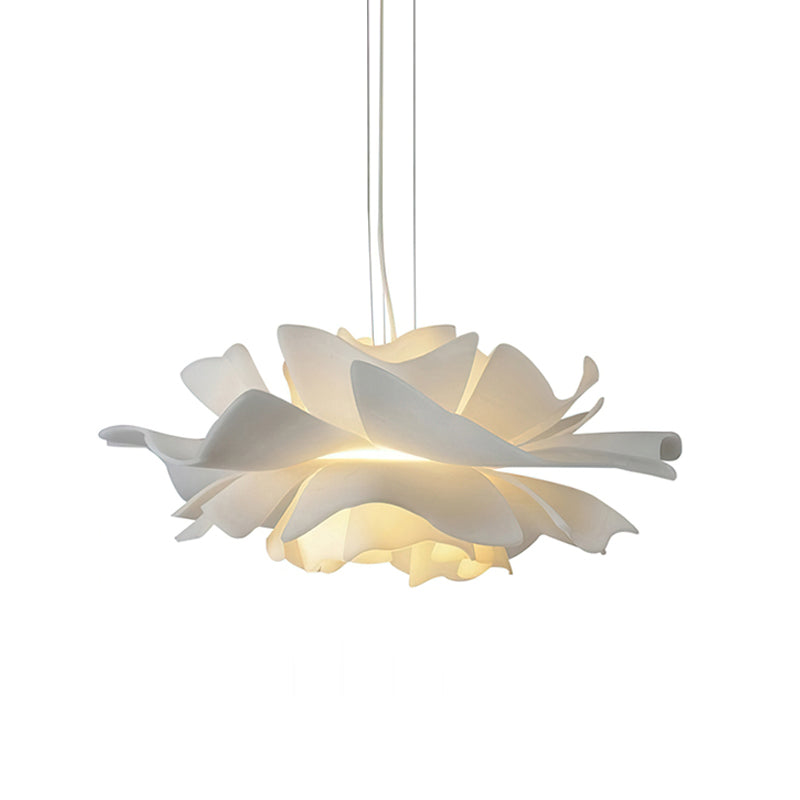 Lotus Hanglamp Wit Acryl Bloemblaadjes Nordic Design Modern Interieur Eettafel Woonkamer Scandinavisch Minimalistisch