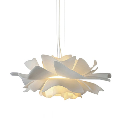 Lotus Hanglamp Wit Acryl Bloemblaadjes Nordic Design Modern Interieur Eettafel Woonkamer Scandinavisch Minimalistisch