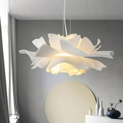 Lotus Hanglamp Wit Acryl Bloemblaadjes Nordic Design Modern Interieur Eettafel Woonkamer Scandinavisch Minimalistisch